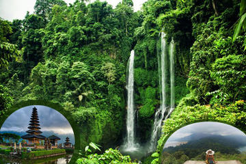Private Tour Sekumpul Waterfall Combination Beratan Temple & Twin Lakes