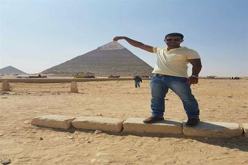 Private Day Tour Giza Pyramids, Sphinx, Memphis, Sakkara, professional camera man and riding camel