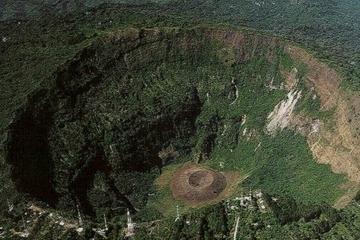 Santa Tecla and El Boquerón National Park from San Salvador