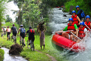 Full-day Bali Rafting and Combination Countryside Cycling Tour