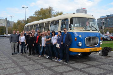 Warsaw City Sightseeing in a Retro Bus