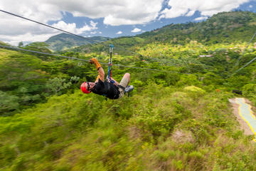 Monkeyland and Zipline Adventure from Punta Cana