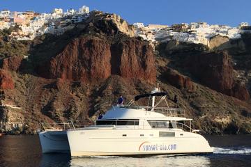 Private Catamaran Day Tour in Santorini Including Lunch and Drinks