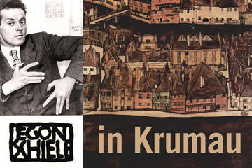Cesky Krumlov in Egon Schiele's landscapes