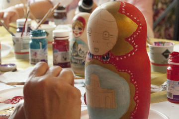 Private Matryoshka-doll Painting Class in St Petersburg
