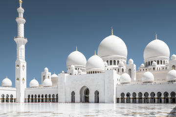 Ferrari World With Sheikh Zayed Grand Mosque From Dubai