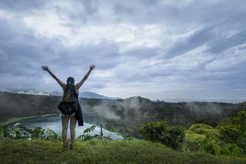 Hiking to Hule Volcanic Lagoon