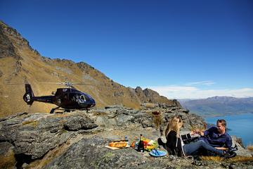 Private Champagne Picnic on Cecil Peak with Helicopter Ride