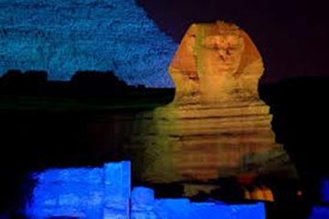 Pyramids and Sphinx Sound and Light Show from Giza