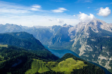 The Eagle's Nest, Berchtesgaden, a unique Cascade and emerald green Lake Fuschl