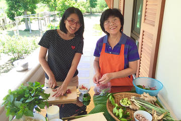 Private Home Cooking Lesson in Hosts Garden outside Bangkok