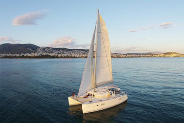 Luxury Catamaran Cruise from Athens with Traditional Greek Meal and BBQ