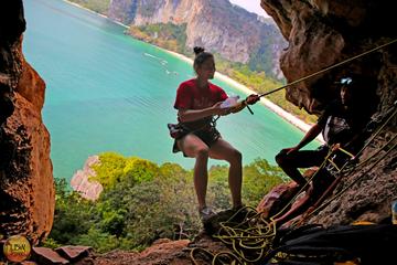 Full Day Rock Climbing and Caving Tours at Railay Beach in Krabi