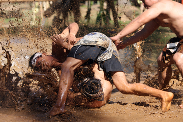 Mepantigan Balinese Wrestling Game