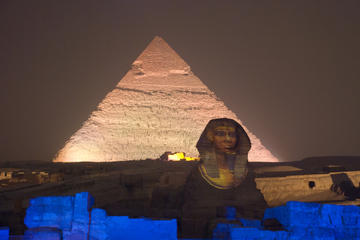 Sound and Light Show at Giza Pyramids including Private Transfer from Cairo