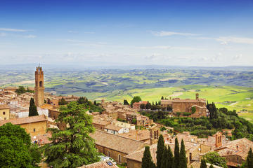 Private Tour: Orcia Valley to Montalcino and Montepulciano with Brunello Wine Tasting