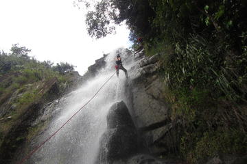 Waterfall Rappelling at Antelope Falls in Dangriga