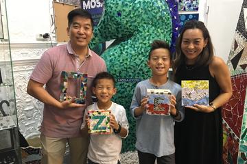 Mosaic class for families in Barcelona for 4 persons