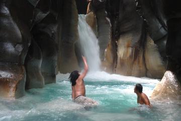 Cathedral Waterfall Hot Springs Adventure at Rincon de la Vieja fr Playa Hermosa