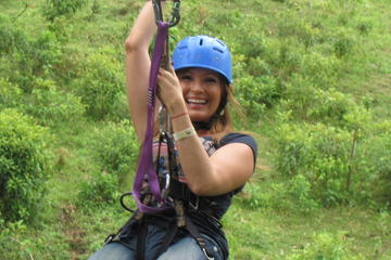 Tarzan Swing, Zipline and Blue River Adventure at Rincon de la Vieja from Playa Flamingo