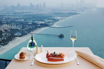 Lunch at Al Muntaha in Burj al Arab with Private Transfers