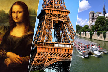 Saltafila: cima della Torre Eiffel, Museo del Louvre e crociera