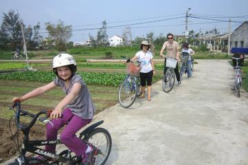 Da Nang bike tour to Marble Mountains and rice paddy field and Hot spring park