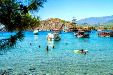 Boat Tour on the Beautiful Bays of Kemer and Phaselis with Lunch