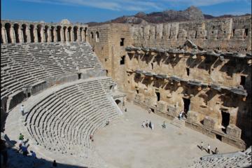 Full-Day Tour of Kursunlu Waterfalls, Aspendos, and Ancient Ruins of Side From Alanya
