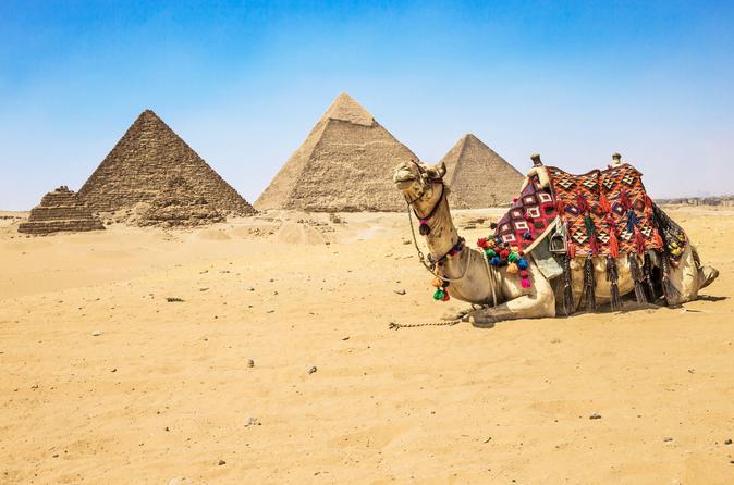 Excursion privée d'une demi-journée : les pyramides de Gizeh et le Sphinx à dos de chameau ou à cheval