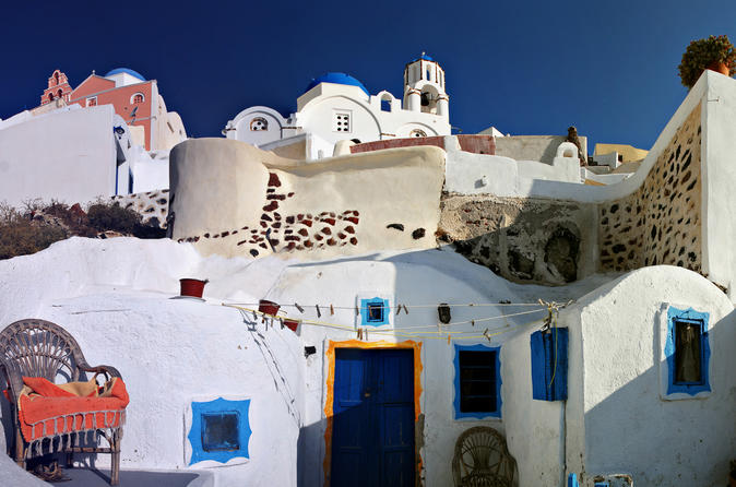 Santorini Venetian Castles Emporio Pyrgos Oia Half Day Private Tour