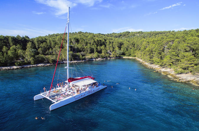 Full-Day Mega Catamaran Excursion to Bol Including Golden Horn