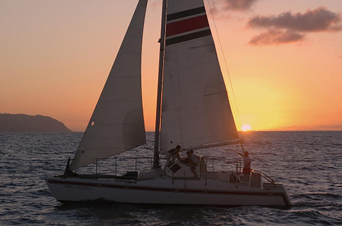 Sunset Catamaran Cruise on Oahu's North Shore