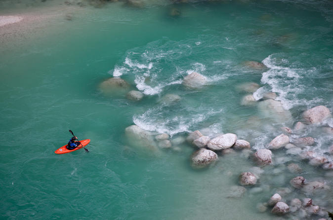 Guided Kayak Descent on Soca River from Bovec