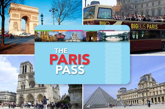 Paris Pass Including Hop-On Hop-Off Bus Tour and Entry to Over 60 Attractions