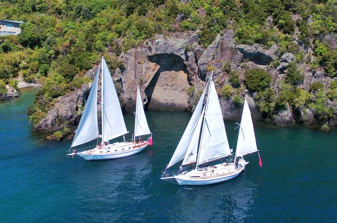 Maori Rock Carvings Sailing Trip in Taupo