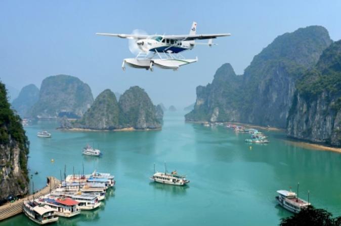 halong bay seaplane sightseeing tour