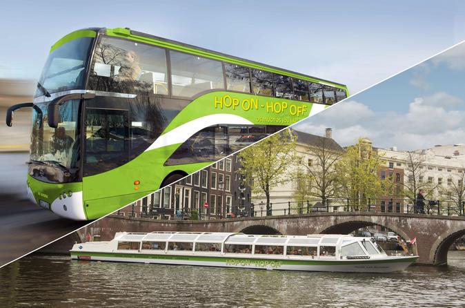 Amsterdam Hop-on Hop-off Bus & Boat Tour for 24 or 48 Hours