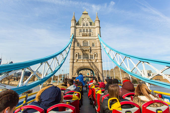 Klassisk sightseeingtur i London: hoppa på/hoppa av-buss