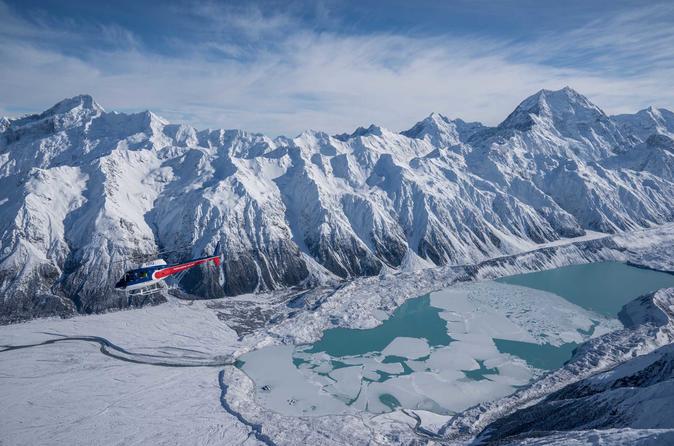 Vol en hélicoptère panoramique alpin du Mont Cook