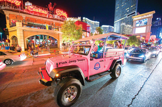 Excursão Noturna Luzes da Cidade em Las Vegas em Jeep conversível
