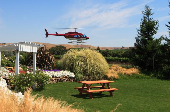 Wine Country by Helicopter with Wine Tasting and Food Pairing