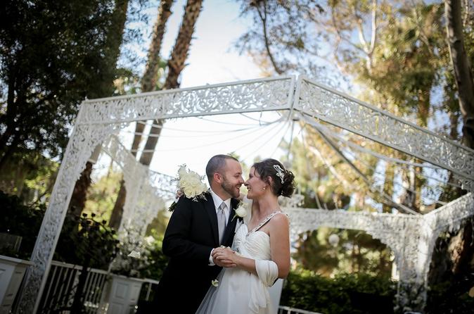 Las Vegas Wedding Ceremony Private Garden Gazebo In United States