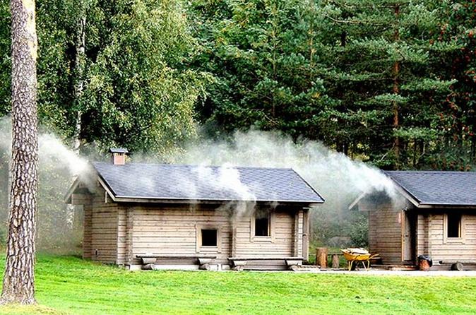 Real Finnish Sauna Experience in Nature including Transport