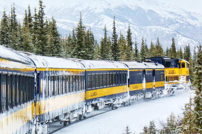 Alaska Railroad Aurora Winter Anchorage to Fairbanks One Way
