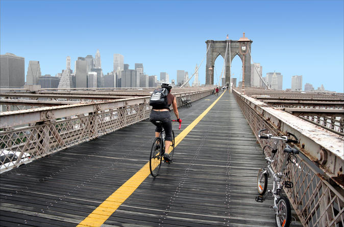Manhattan und Brooklyn Bridge - Fahrradverleih