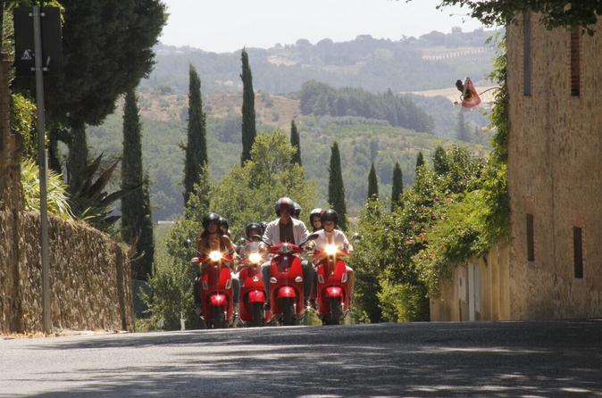 Full-Day Chianti Tour by Vespa Scooter from San Gimignano