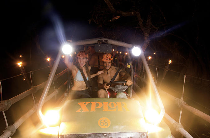 Entrée nocturne à Xplor Adventure Park avec transport