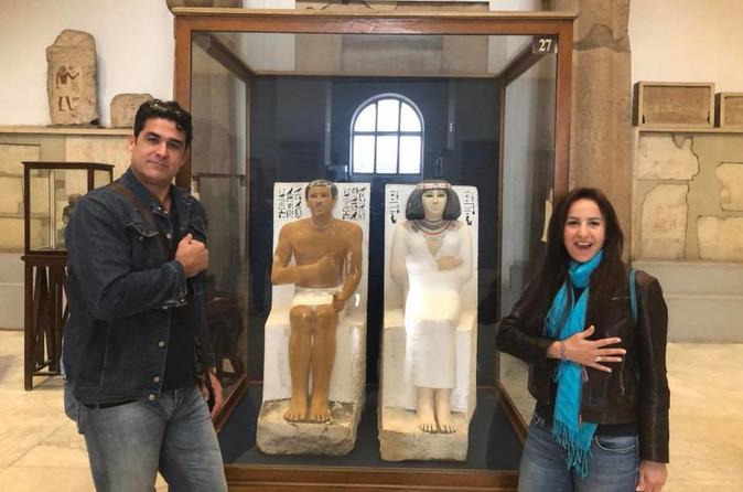 8-hours tour to Giza pyramids & Egyptian museum