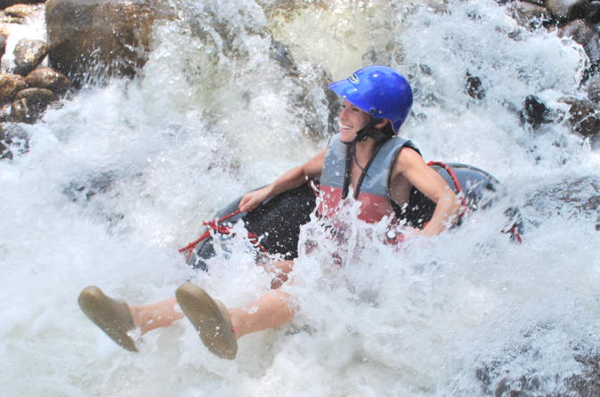 Full-Day Nature Tour with Elephants Bathing,Jungle tracking to Waterfall, Tubing